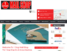 Tablet Screenshot of 1stopmailshop.com